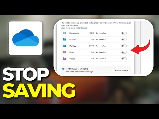 How To Stop Windows 11 From Saving Files To Onedrive | Tutorial 2026