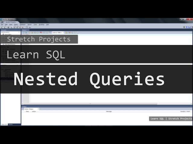Learn SQL - 9 Nested Queries