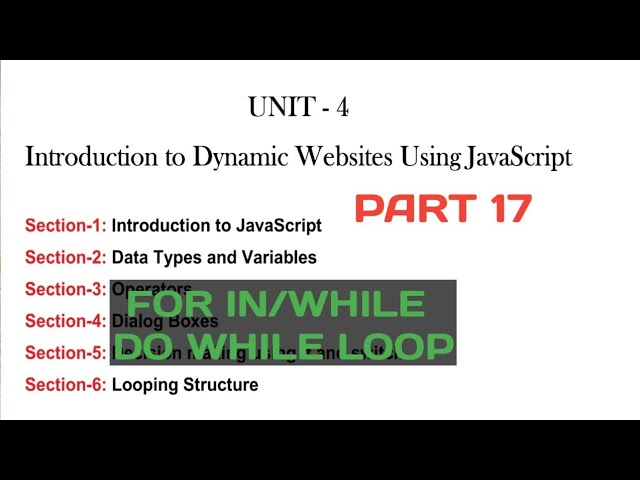 CLASS 11th ||UNIT_4_PART_17||WEB APPLICATION||JAVASCRIPT