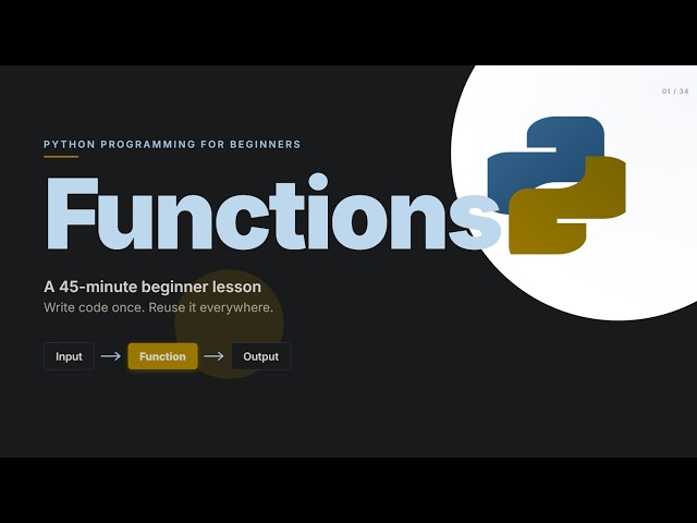 Python Tutorial for Beginners #9 – Python Functions | Parameters, Return Values & Lambda Basics