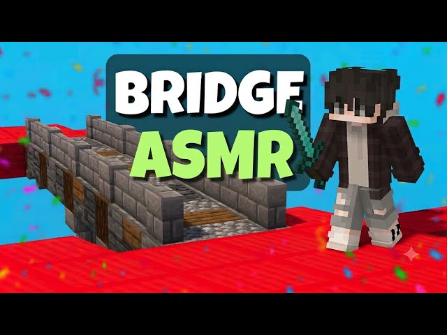 Bridge ASMR on @mineberry Destroying Sweats #minecraft || Keyboard and mouse sounds Low end Setup...