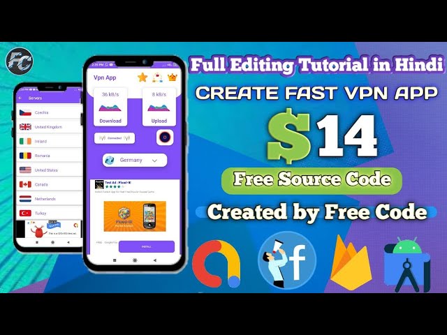How to Create a Fast VPN Pro App in Android Studio | Fast VPN Pro | Earn Daily Money | Free VPN S...