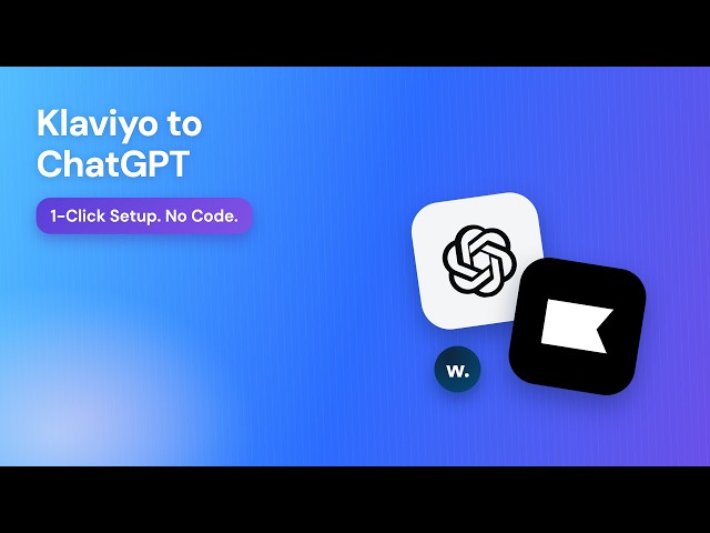 Klaviyo to ChatGPT: 60-Second Setup (No Code, 3 Steps)