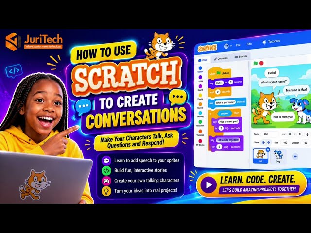 How to Make a Story in Scratch | Scratch Tutorial for Beginners