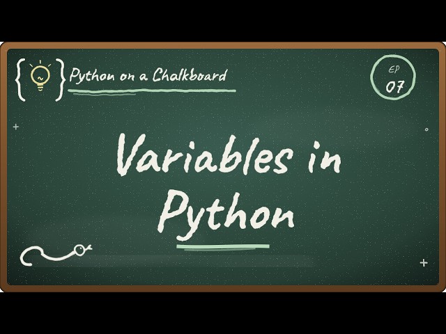 07 Variables in Python