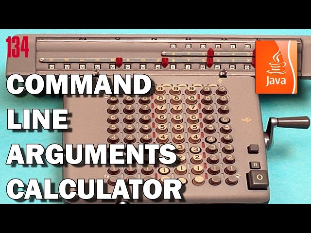 JAVA: Command line arguments calculator