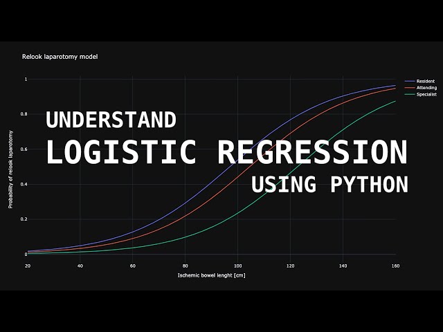 Logistic regression models using Python