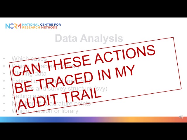 The Data Analysis Workflow