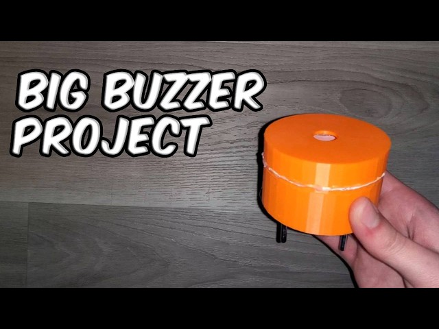 Normal Buzzers Are Tiny—So I Made a 70mm Beast