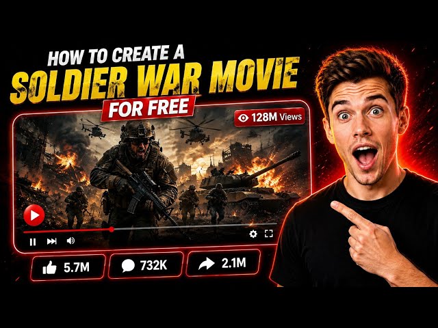 How to Create a Soldier War Movie for FREE Using AI