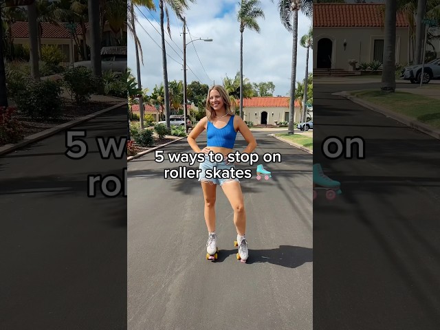 How To Stop On Roller Skates!