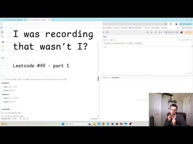 I was recording that wasn't I?