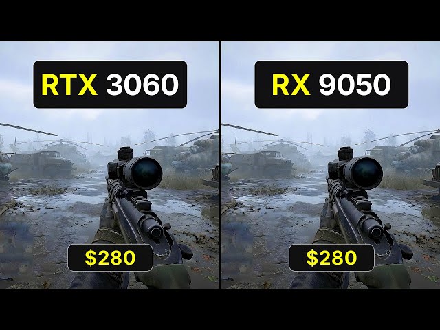 RX 9050 8GB vs RTX 3060 12GB – Is AMD's New GPU Worth the Price?