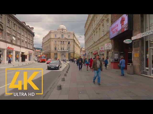 Virtual Walking Tour in 4K 60fps - SARAJEVO - The Capital of Bosnia and Herzegovina