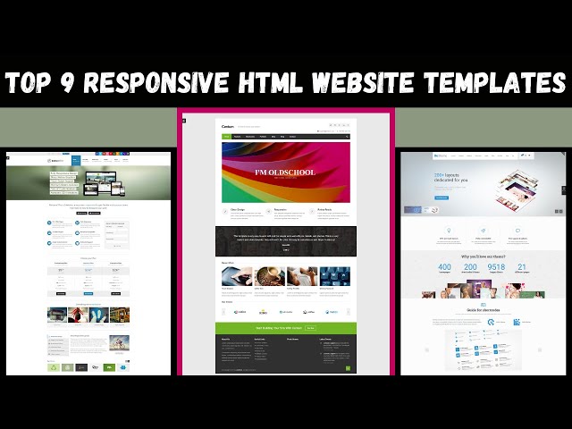 Top 9 Best Responsive HTML Website Templates | Best Selling HTML Templates | Wpshopmart