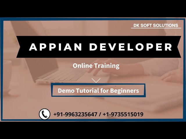 Appian training | Appian Developer demo tutorial for beginners | Low-code BPM tool | DKsoftsolutions