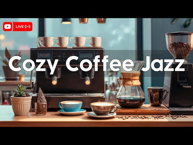 Cozy Coffee Jazz 24/7 Live ☕ Jazz and Bossa Nova to Relax, Work, Study  - Jazz Music for A Good Mood