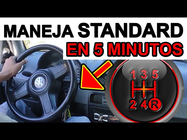 APRENDE A MANEJAR en 5 minutos PRINCIPIANTES ESTÁNDAR desde cero conduce automóvil o coche estándar
