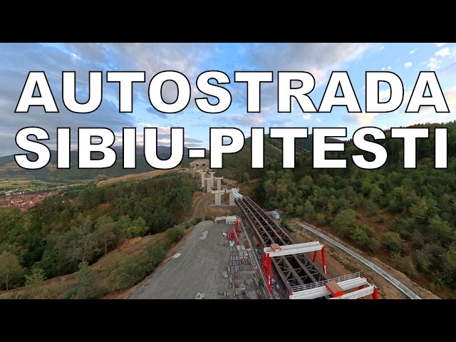 SUPERVIADUCTUL A1. Șantierul Autostrăzii Sibiu-Pitești, la Boița