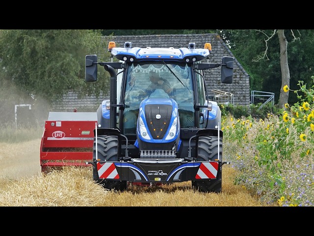 Pressing Straw Bales | New Holland & Lely Welger | Jan van Norel | 2026