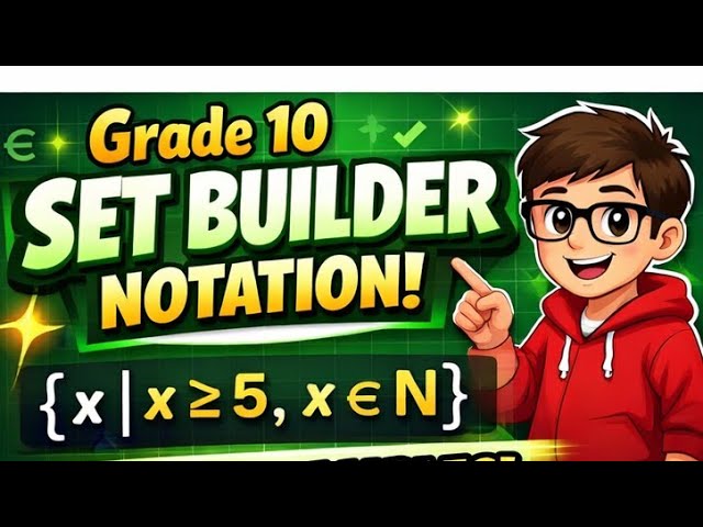 Grade 10 Set Builder Notation Concept |Term 1 2026
