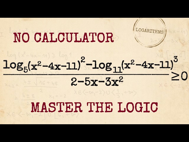 Solving a Hard Logarithmic Inequality Step by Step