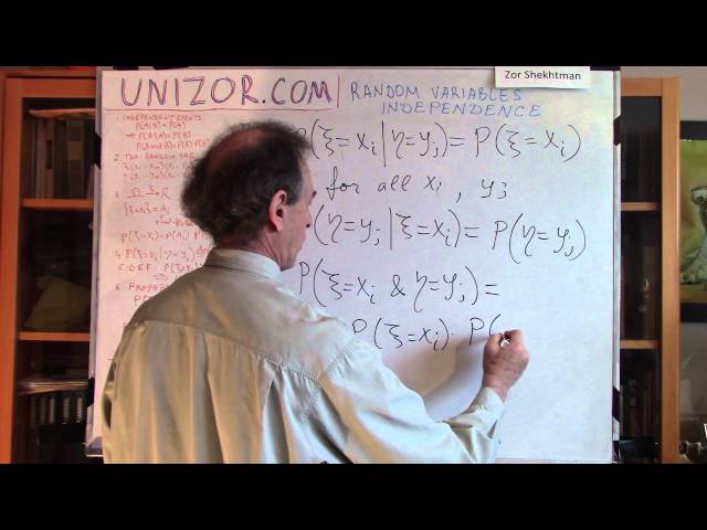 Unizor - Probability - Random Variables - Independence