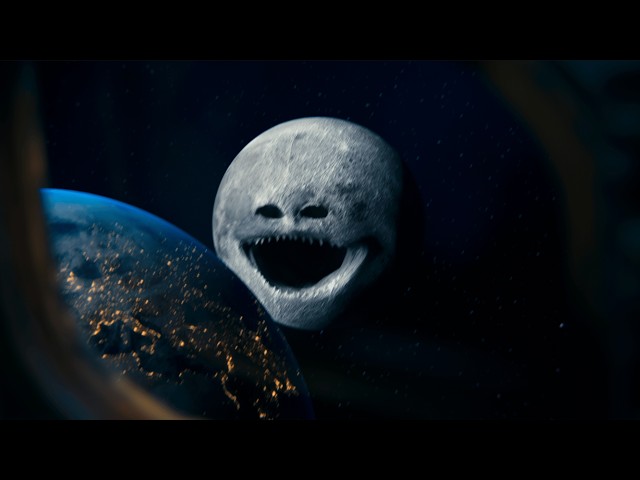 The Moon wakes up (cosmic horror/astrophobia animation)