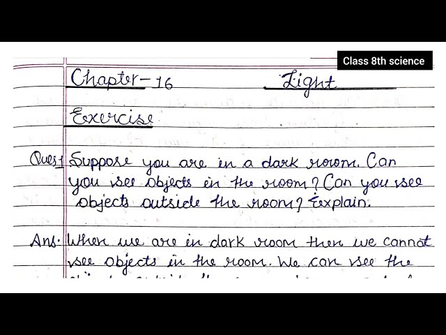 Light Class 8th Science Chapter  13 Question Answer 📚#ncert #cbse #science