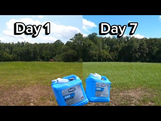 Testing DEF FLUID on our 1 acre hay field 