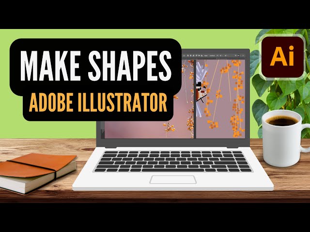 How to Use Adobe ILLUSTRATOR // Make Shapes w/ Color Swatches Tutorial