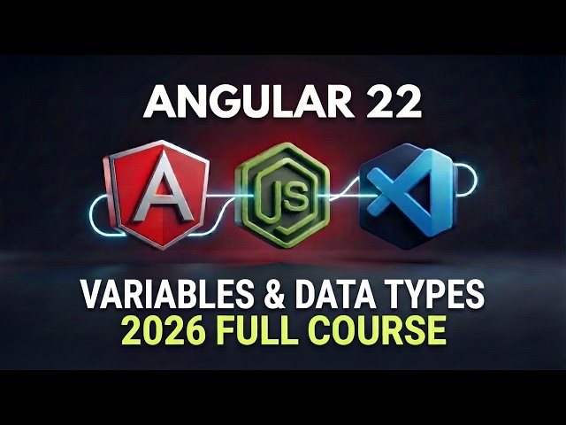 Angular 22 Tutorial for Beginners Part 4 | TypeScript Variables & Data Types