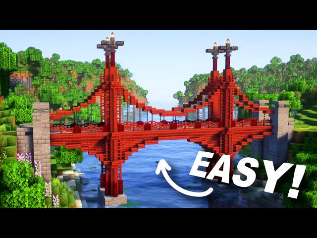 Minecraft BRIDGE Tutorial (easy, step by step)
