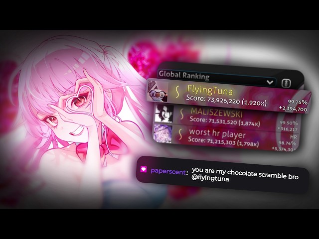 I Set the CLEANEST Score of the Year in osu!..