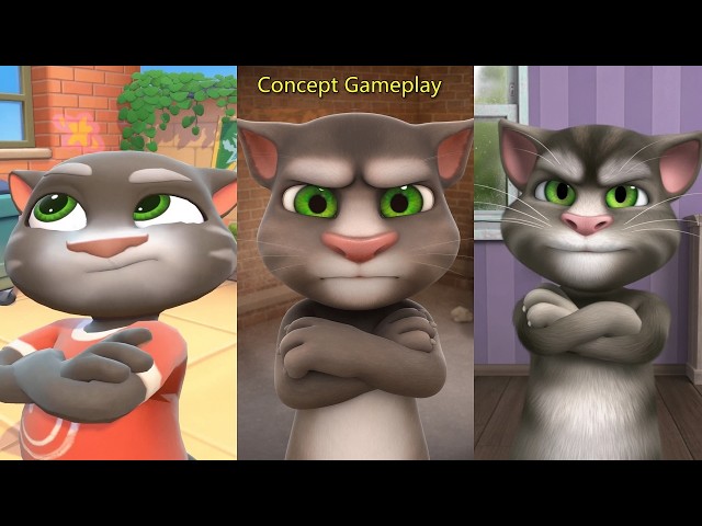Talking Tom Cat 2016 vs 2026 | Talking Tom Cat 2 Does Old & New Tom Moves! Concept Gameplay