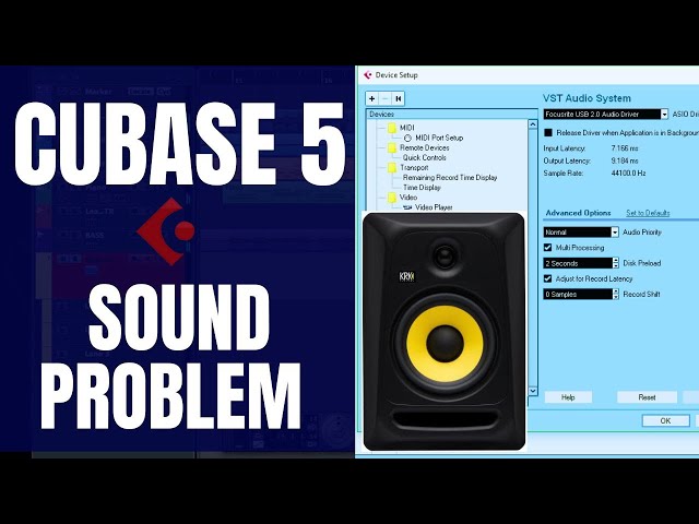 How to Fix Cubase 5 Sound Problem | No Audio or Playback Issue Solved