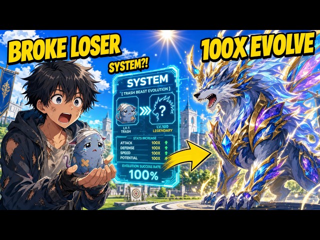 When A Broke LOSER Awakens A SYSTEM That Evolves TRASH Beasts By 100X!