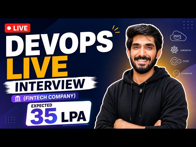 DevOps Live Interview - Fintech - 35 LPA | DevOps | Cloud  | #interview #devops #aws #docker #cloud