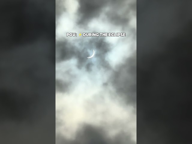 Craziest solar eclipse video 2024 caught on camera! #solar #eclipse #solareclipse2024 #rare #pov