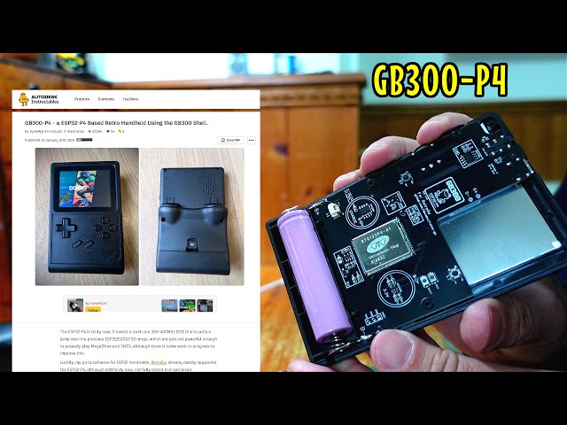 GB300-P4: an ESP32-P4 based DIY retro handheld 🕹️
