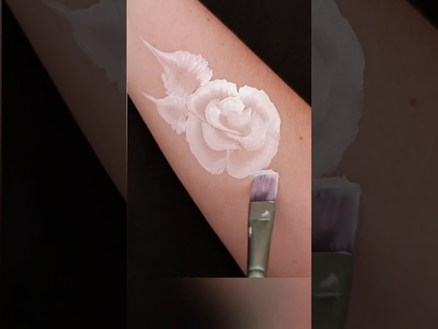 Ghost One Stroke Rose ✨ Face Paint Tutorial ✨ Quick & Easy Painting