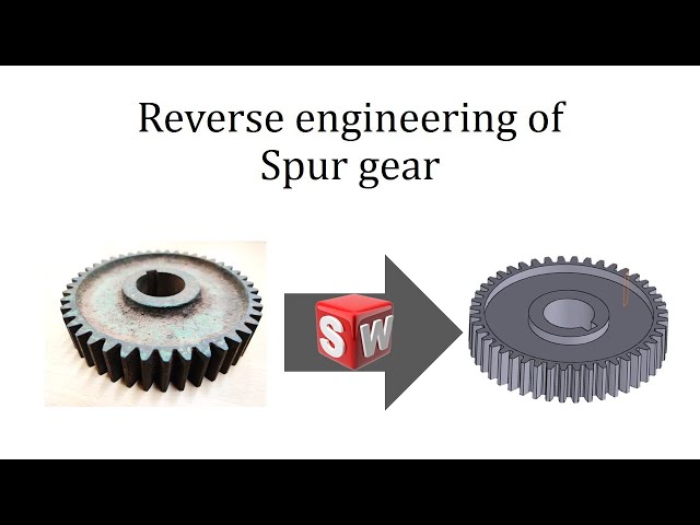 Reverse Engineering of Spur gear using SOLIDWORKS | Solidworks Tutorials for beginners