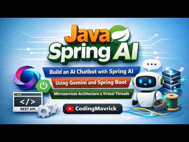 Build AI Chatbot with Java Spring AI + Gen AI + Virtual Threads | Spring Boot Microservices Project