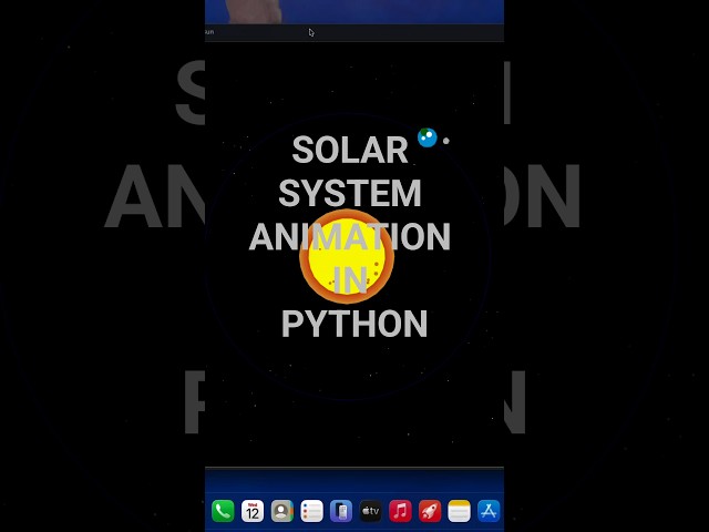 🌍 **Python Solar System Animation Tutorial** - Create stunning planetary orbits. #science #python