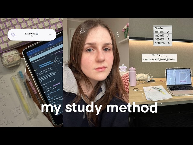 how to study like a top student at university 📝 my method + tips