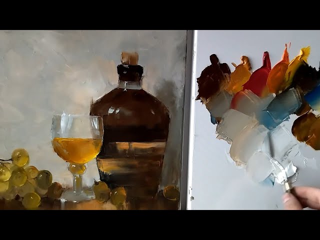 Only Palette Knife Painting | Still Life Art Tutorial for Beginners