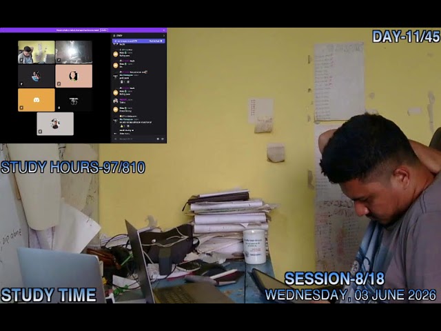 "ঈদ মানে আনন্দ, ঈদ মানে পড়াশুনা" 18 HOURS LIVE STUDY/WORK WITH ME | 45 DAYS CHALLENGE (DAY 11/45)
