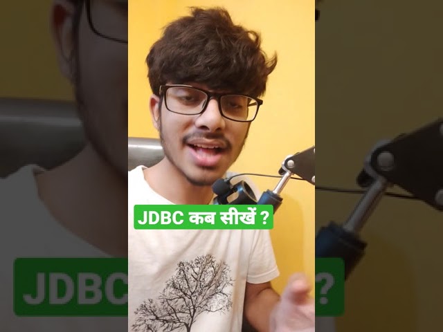 LEARN JDBC TUTORIAL #shorts