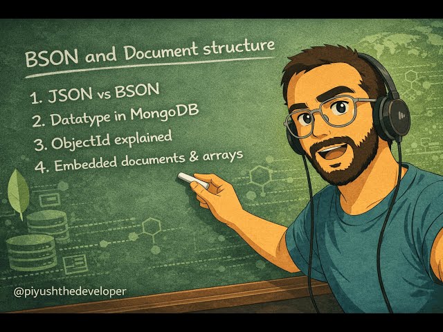 BSON and Document Structure | Video 3 | MongoDB Complete Tutorial for Developers