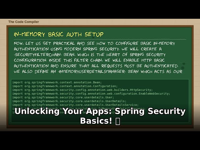 Unlock Java App Security! 🔐 Spring Security Basics Tutorial for Developers